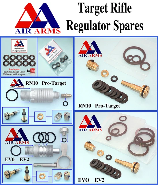 AIR ARMS RN10 Protarget EVO EV2 Regulator Parts & Service Kits