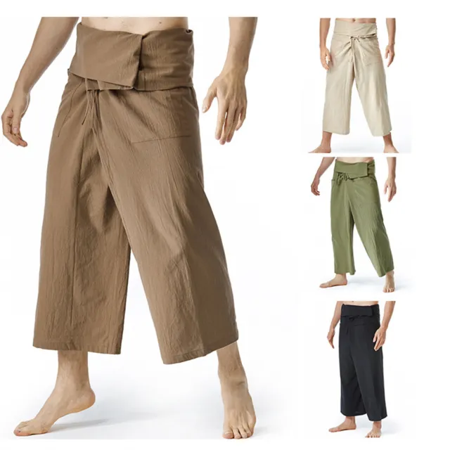 Thai Fisherman Pants for Men Women Yoga Pants Baggy Trousers