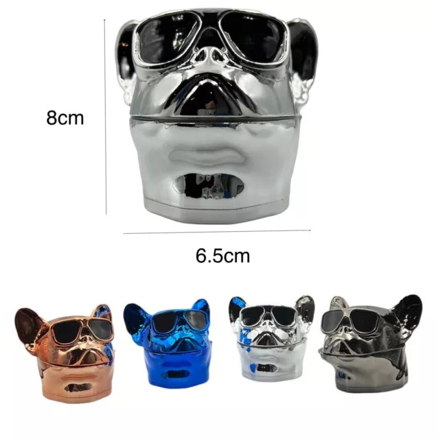 4-Pack 8cm Dog Pup Herb Grinder 4 Layers Smoke Spice Tobacco Metal Crusher Gift