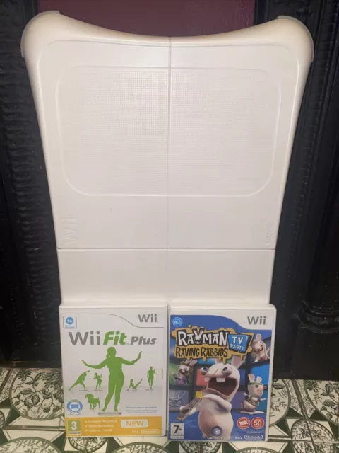 Wii Fit Balance Board Bundle  2 Games Complete With Manual (Tested & Working)