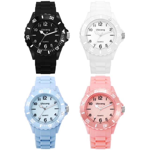 Easy To Read Nurse Silicone Band Sports Watches Analog Quartz Wrist Watch