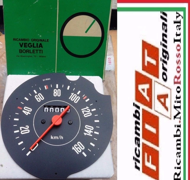 CONTACHILOMETRI TACHIMETRO FIAT 127 VEGLIA odometer Speedometer 4255915 ...