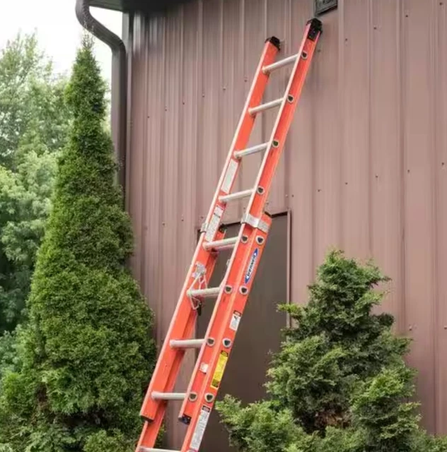Werner D6232-2 Extension Ladders - Red, 32 Feet, Used, Paint Stains. Very good.