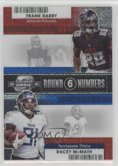 2021 Panini Contenders Optic Red White & Blue Prizm /13 Frank Darby Rookie RC