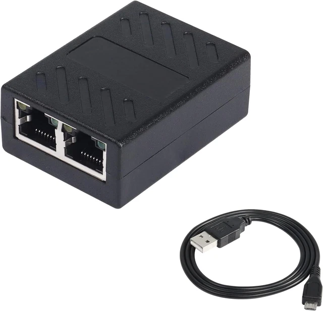 RJ45 SPLITTER ADAPTER, Ethernet Cable Splitter, RJ45 Network Extension ...
