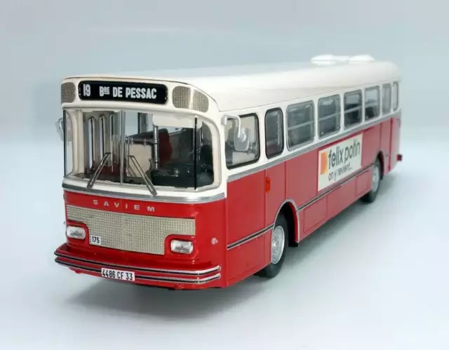 SAVIEM S105M de 1969 Bordeaux Autobus de Collection 1/43 NOREV