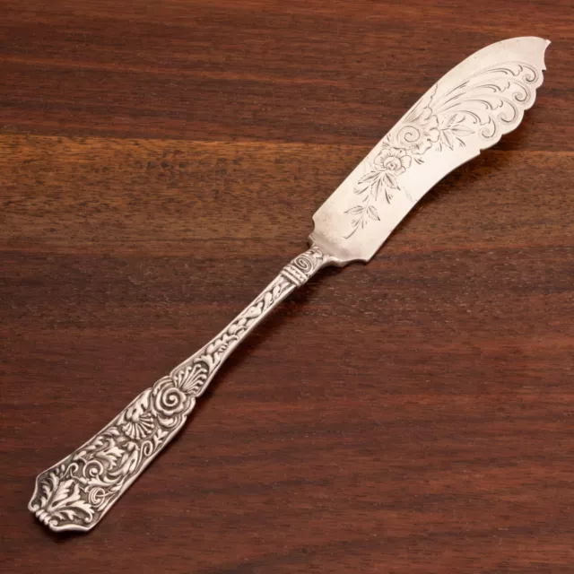 Jb & Sm Knowles Aesthetic Sterling Silver Master Butter Spreader Tudor No Mono