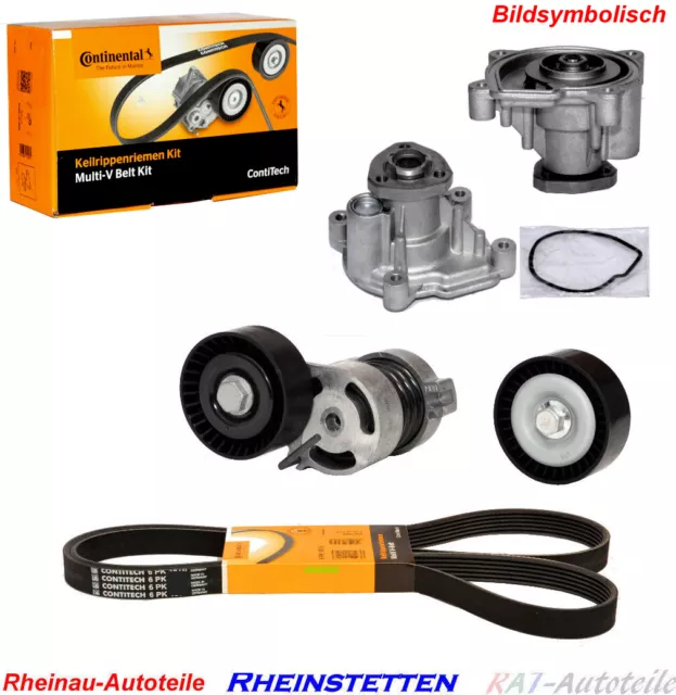 CONTINENTAL 6PK1733K3 Keilrippenriemensatz+Wasserpumpe für AUDI VW SEAT SKODA