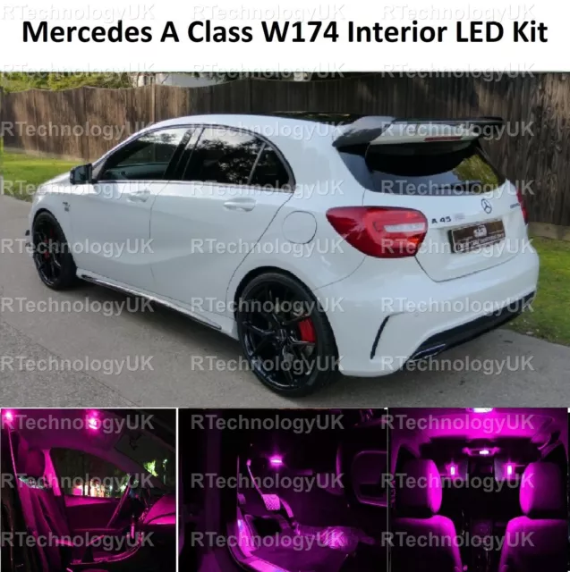 PINK PURPLE PREMIUM for MERCEDES A CLASS W174 LED INTERIOR UPGRADE KIT A45 A200