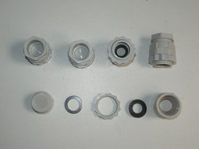 Lot de 5 presse étoupe PG 11 en polyamide