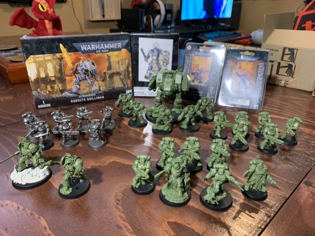 Warhammer 40k space marines Army, Ready To Paint.