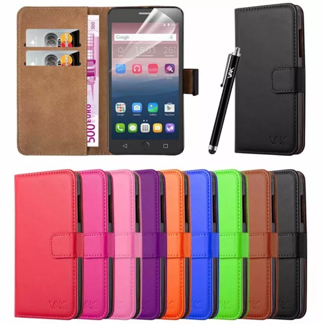 Alcatel Various Models Phone Case Leather Wallet Flip Stand Cover for Alcatel