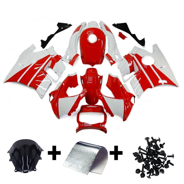 Red White Fairing Kit for Honda 1991 1992 1993 1994 CBR600F2 Injection Bodywork