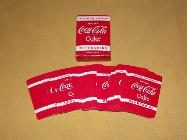 2010 Drink Coca Cola Coke Mini Playing Cards Box Opened Cards Unused