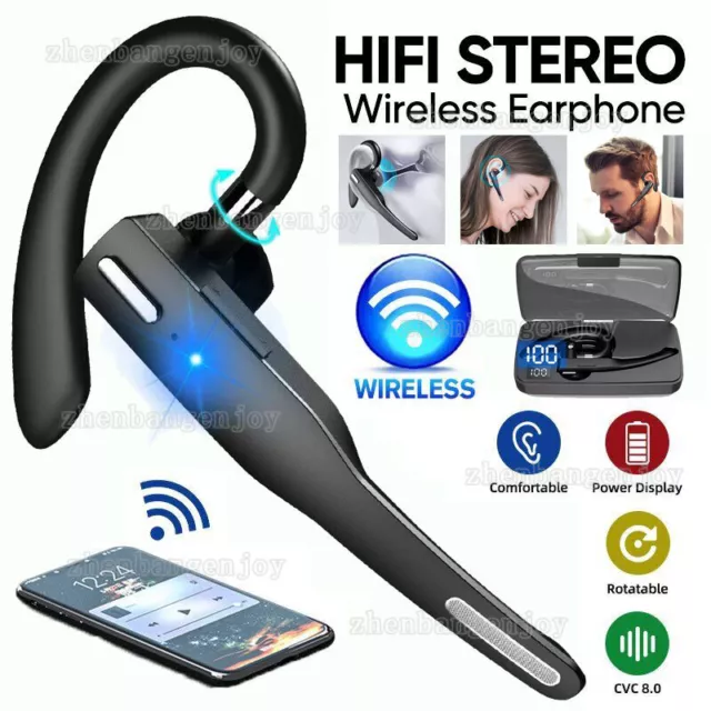 ✨✨✨Bluetooth Kopfhörer Auto Wireless Headset mit Mic Handfree Für iPhone Samsung