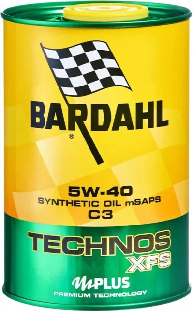 Olio Motore Auto Bardahl Technos XFS 5w40 Acea C3 100% Sintetico 3 Litri 2