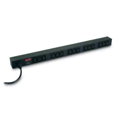 APC RACK PDU BASIC ZERO U 10A 230V Basic 0U Single-phase Vertical Black 15 AC...