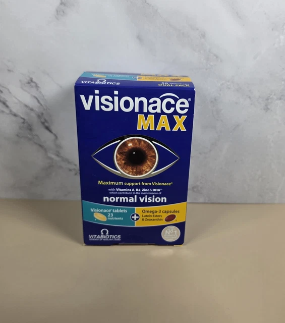 J. Max Capsule VITABIOTICS VISIONACE MAX Dual Pack 56 (28 Tablets + 28 Omega-3 ...