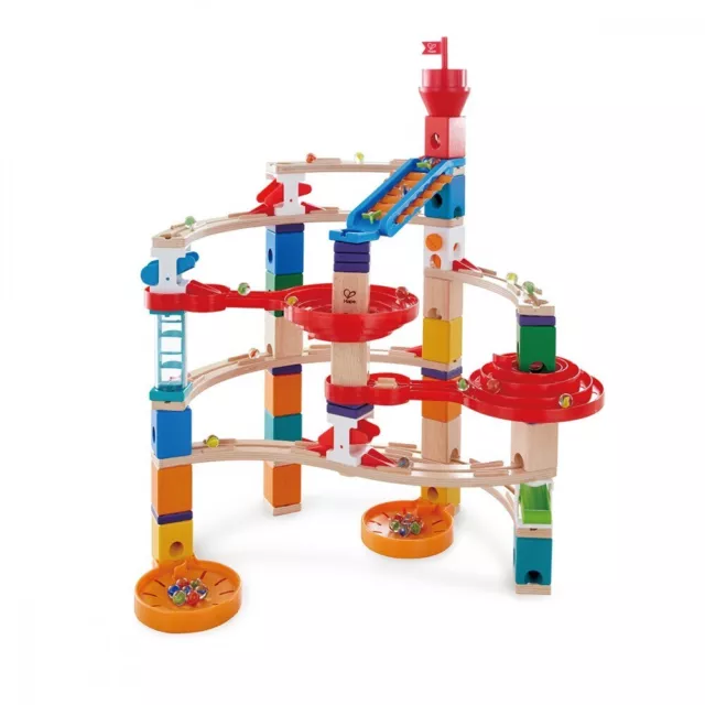 129pc Hape Quadrilla Super Spirals Marble Spin Kids/Children Activity Toy 4+