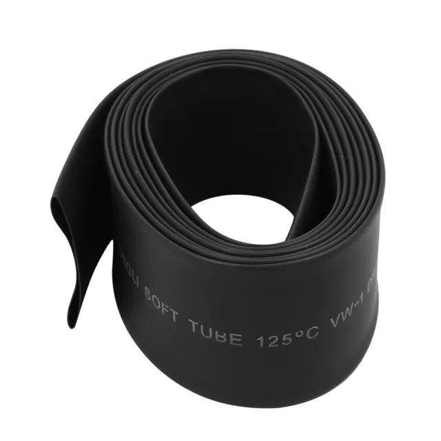 28mm diam 2:1 tubo termoretraibile guaina  cavo filo nero 2m di lunghezza