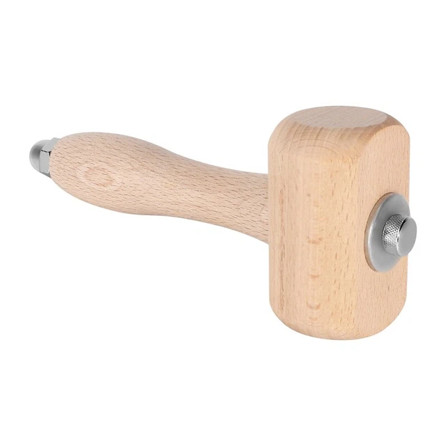 Holz Hammer LEDer Handwerk Schnitzen Hammer Sew LEDer Werkzeug Kit (Holz) N3O5