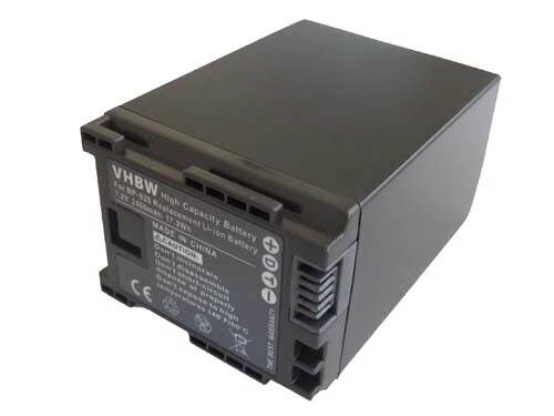 Kompatibel Mit FS22 FS305 Vhbw 2x Akku Für Canon Legria FS22 FS305 FS200 - 750mAh 7.2V Mit Infochip BP-808 Kompatibler Akku