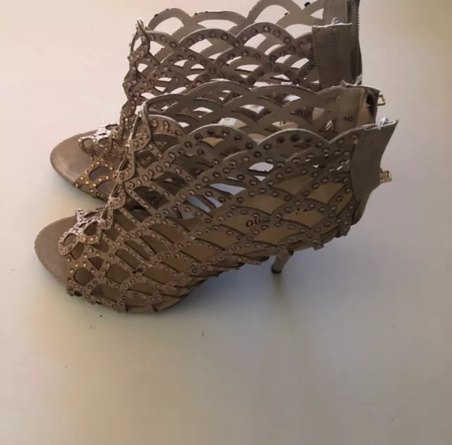 Zigi Soho Duran  Cage Peep Toe Heels - Size 10 Tan