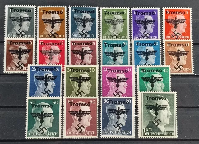 Local Deutsches Reich WWll propaganda private overprint Tromso MNH