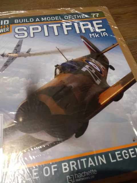 BUILD A MODEL OF THE SPITFIRE MK IA Rare ISSUE 77 HACHETTE FREE P&P