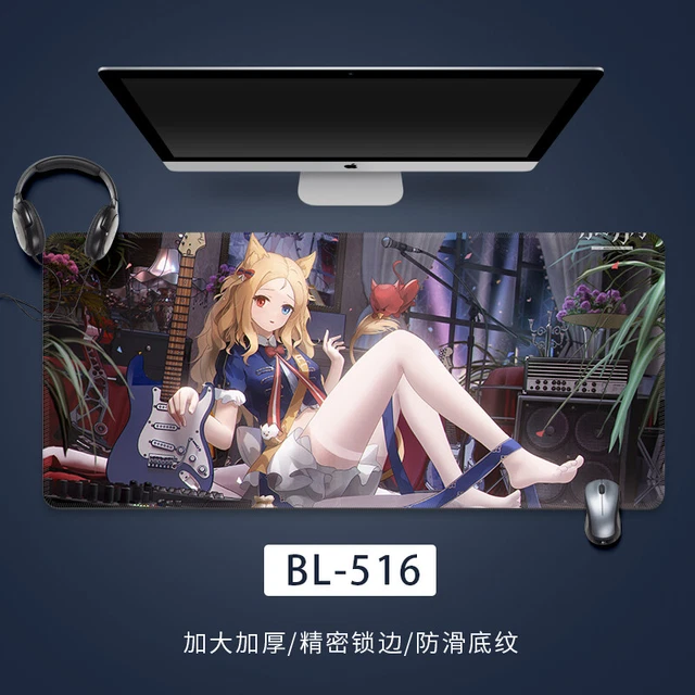 Big Non-Slip Arknights Theme Mousepad Gaming Keyboard Mouse Pad Desk Mat L/XL BN