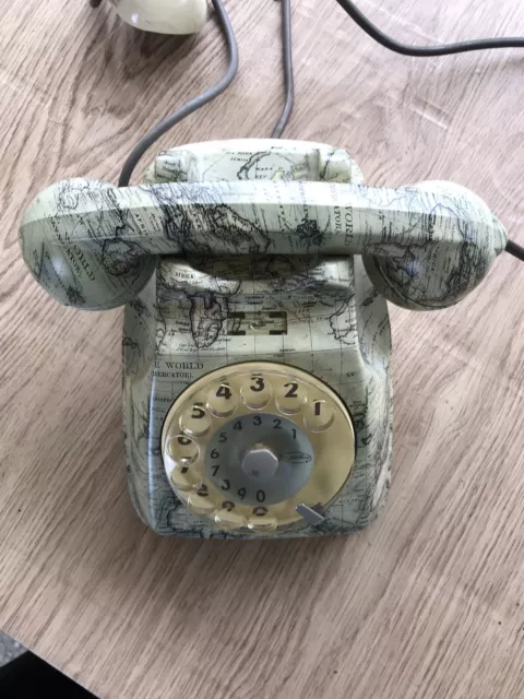 Telefono Vintage A Disco Anni 70/80 Cubicato 2