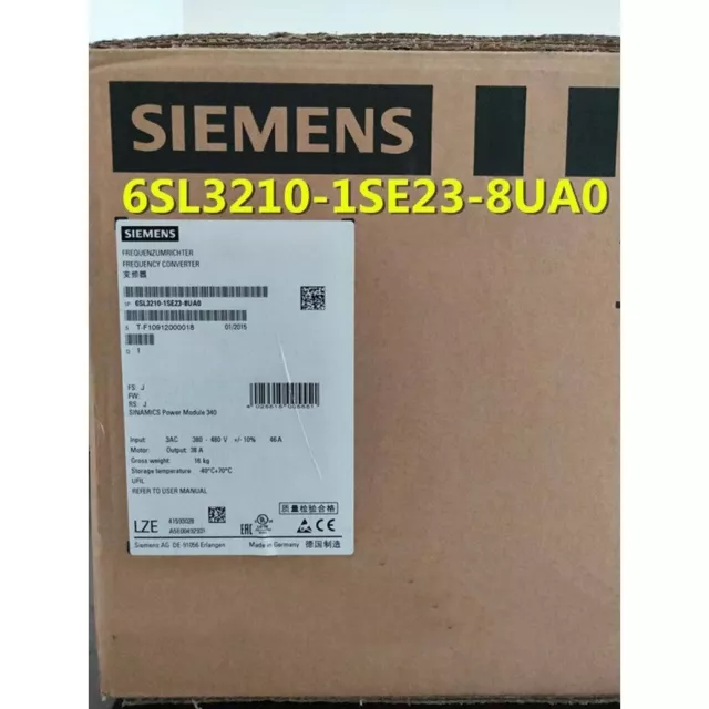 New Siemens converter Power Module PM340 6SL3210-1SE23-8UA0 6SL3 210-1SE23-8UA0