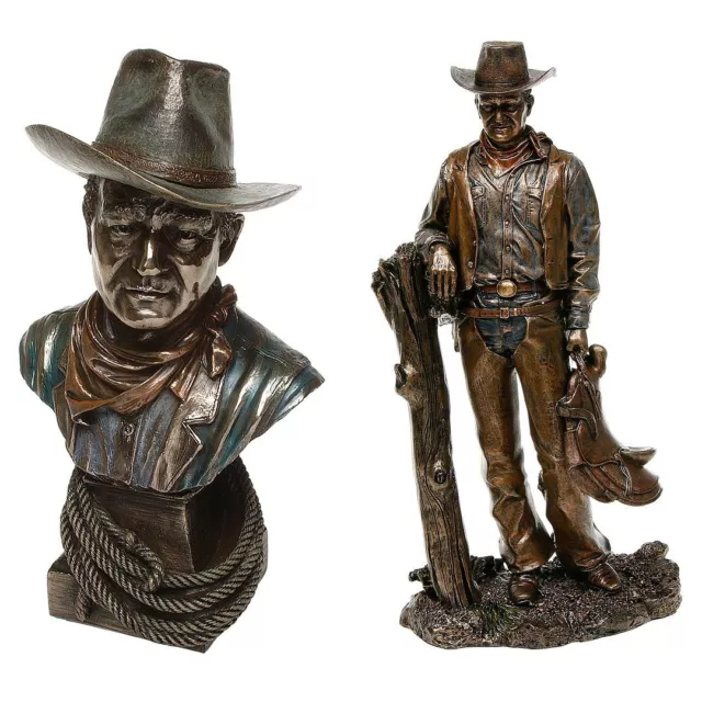 Bronze Cowboy Legend -John Wayne - Part of a collection of Figures & Busts