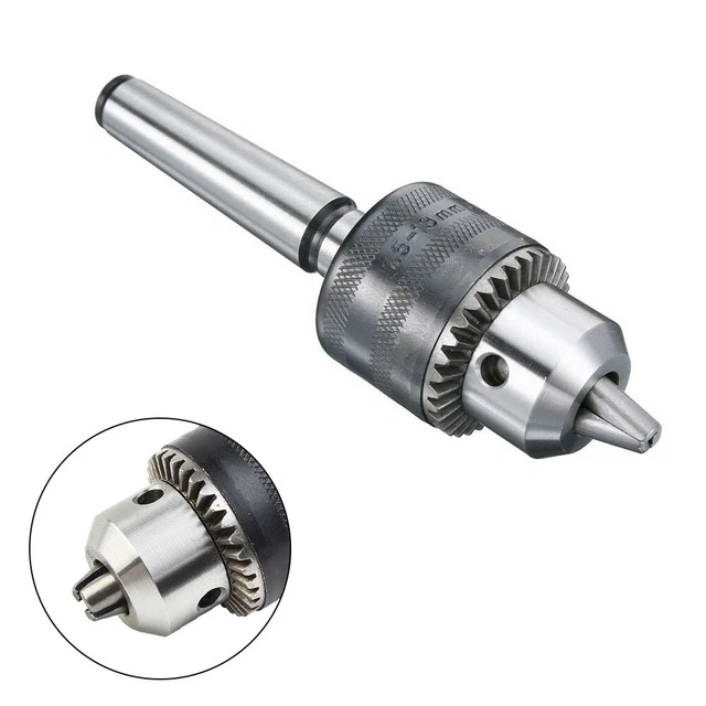 Mandrin De Tour MT2 Avec Clé - Capacité 1/64" à 1/2", Pour Poupée Arrière De Tour De Précision - 7