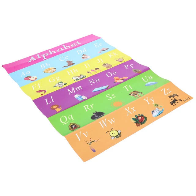 ENGLISH ALPHABET POSTER Kindergarten Wall Poster Alphabet Phonics ...