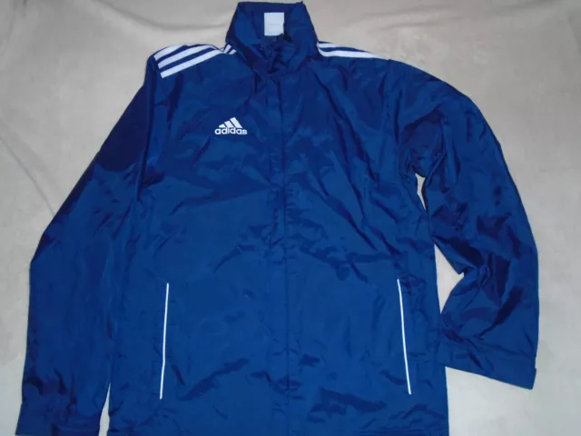 Adidas Core Lightweight Hooded Rain Jacket Coat Size 36/38 Small S Adult F63