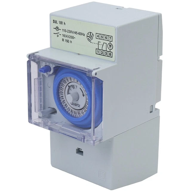 SUL181H Mechanical Timer 24 hours Time Switch Relay Electrical Programmable9915