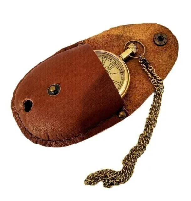 Reloj de bolsillo de latón antiguo coleccionable con aspecto de Elgin...