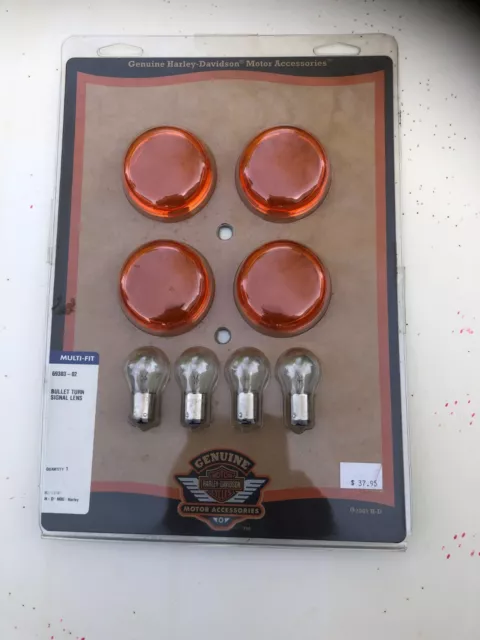 Blinker Flachglas Kit - Bullet Turn Signal Kit für Harley Davidson HD Hog