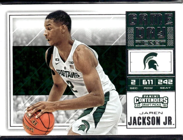 2018  Panini Contenders Draft Picks Game Day Ticket #4 Jaren Jackson Jr. RC