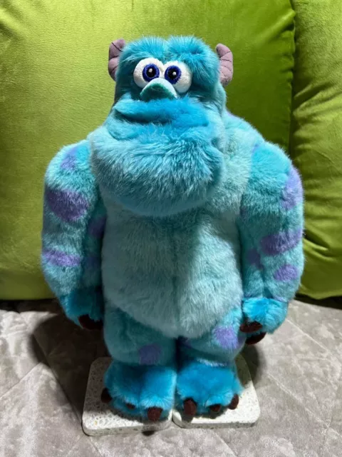 Authentic Original DISNEY Store Monsters Inc SULLEY Soft Stuffed Plush 15"