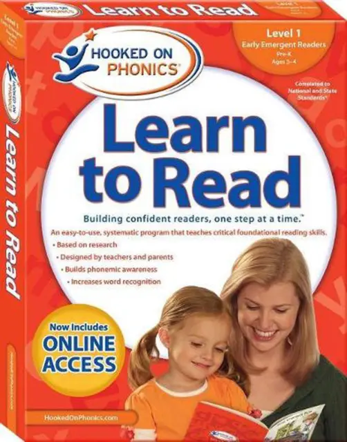 Hooked on Phonics Learn to Read - Level 1: Early Emergent Readers (Pre-K Ages 3-