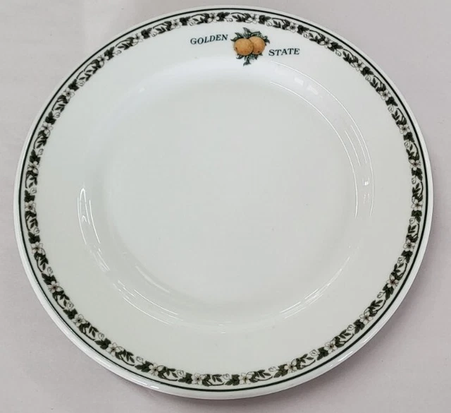 Vintage Southern Pacific Golden State Railroad OP Co Syracuse 9" Luncheon Plate