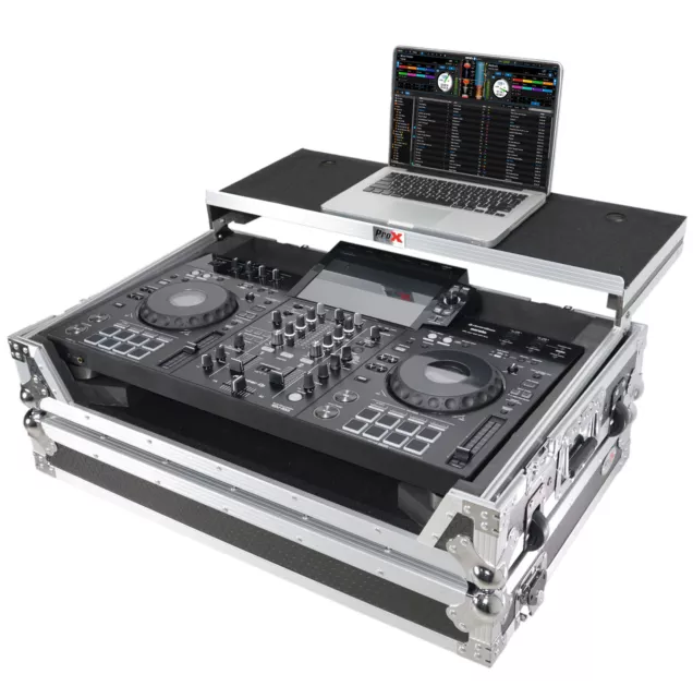 PROX ATA Road Case w/Laptop Shelf, 1U, Wheels Fits Pioneer XDJ-RX3 DJ Controller
