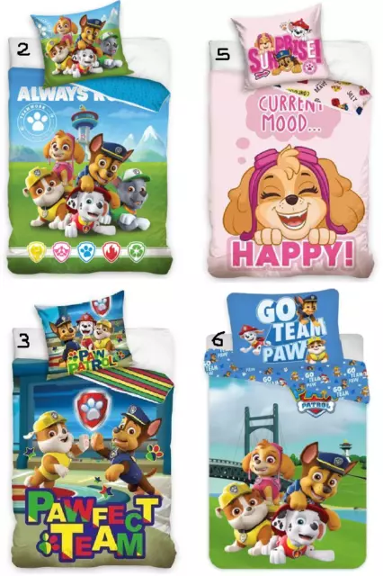 Bettwäsche 135x200 80x80 PAW Patrol Kinderbettwäsche Kinder Baumwolle  2 tlg.