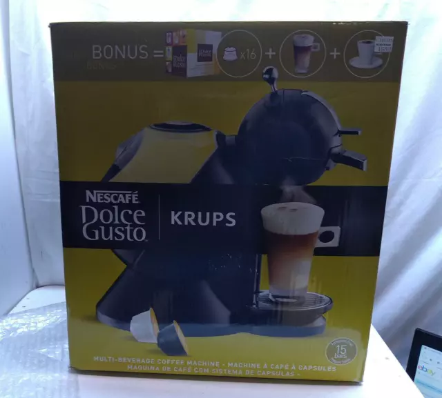 Krups Nescafe Dolce Gusto Cappuccino & Latte Hot/Cold Coffee Tea Maker Pod Brew
