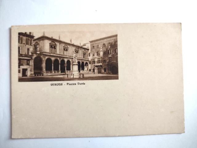 Verona piazza Dante primi '900 cartolina