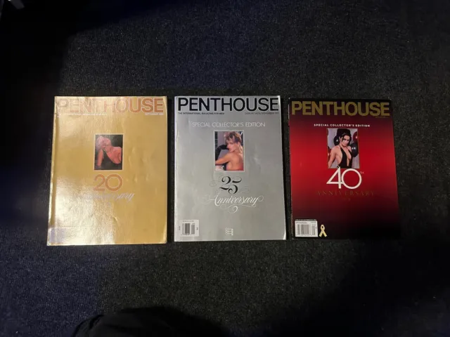 Penthouse Magazine Special Collector's Edition 20th, 25th And 40th Anniversary