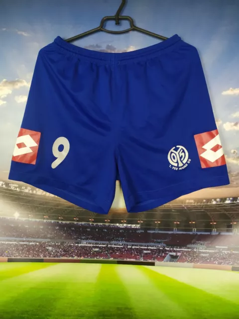 FSV Mainz 05 Vintage Home Football Shorts Blue Lotto #9 Mens Size XL