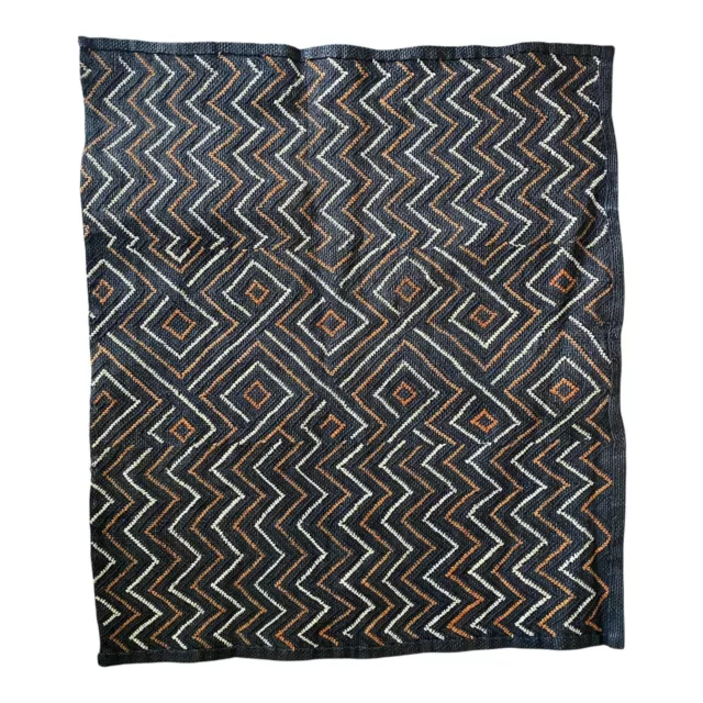 Genuine Kuba Cloth African Textile Tapestry | Congo DRC Raffia Cloth Fabric